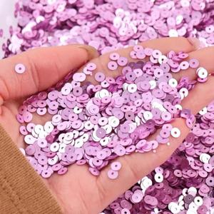 2000개 2mm PVC 프렌치 매트 라운드 스팽글 루즈 컵 스팽글 파이예트 글리터 주얼리 제작 DIY 바느질 네일 아트 공예용