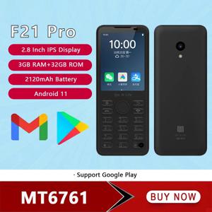 F21 Pro 4G 스마트 터치스크린 폰 2.8인치 스마트폰 안드로이드 11 3GB+32GB 휴대폰 BT5.0 2120mAh 배터리 5MP 구글 지원