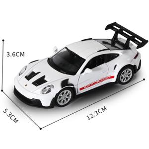 1:36 포르쉐 911 GT3 RS 레이싱 스포츠카 합금 미니어처 모델 다이캐스트 장난감 패스트 앤 퓨리어스 컬렉트 풀백 어린이 생일 선물