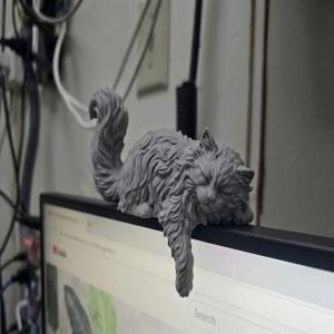 퍼지 모니터 컴패니언 - 긴털 고양이