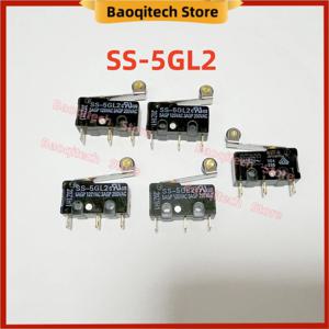 새로운 SS 시리즈 마이크로 스위치 SS-5GL2, 오므론(OMRON) 정품, 5A 정격, 3개의 직선형 단자, 마우스 측면 버튼용.