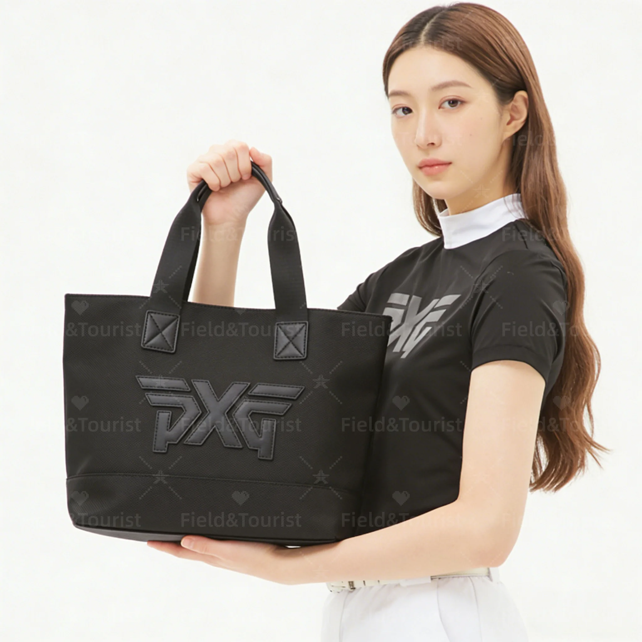 피엑스지 골프 대용량 핸드백 남여 공용 여행용 수납 가방 패션 휴대용 가방 방수 자수