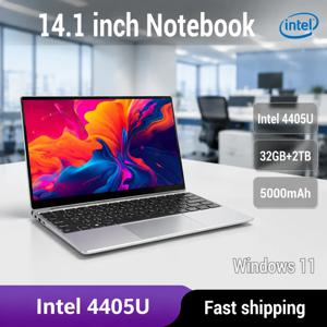 HOT 14.1인치 초슬림 노트북 인텔 4405U 16GB 2TB SSD 윈도우11 게이머 노트북 1920*1080 디스플레이 사무용 학습용 게임용 컴퓨터 PC