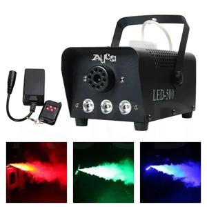 휴대용 500W 포그 스모크 머신 & RGB LED 조명 소독 무대 디스코 DJ 홈 파티 쇼 분위기 효과 포거 머신