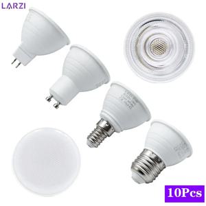 10pcs LED 전구 E27 E14 MR16 GU10 Lampada Led 스포트 라이트 6W 220V 24/120도 Bombillas Led 램프 스포트라이트 실내 조명