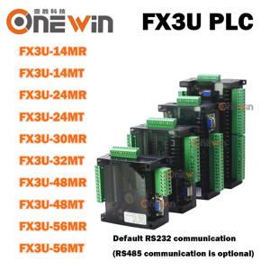FX3U PLC 14MR 14MT 24MR 24MT 30MR 32MT 32MR MT 48MR MT 56MR MT PLC 산업용 제어 보드 6AD 2DA 릴레이 출력 RTC RS485 포함