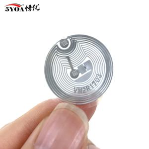 5YOA UID 25mm 재기록 가능한 RFID 클론 전자 웻 인레이 태그 13.56MHz 1K S50 스마트 칩 NFC 복제기 복사 접근 제어