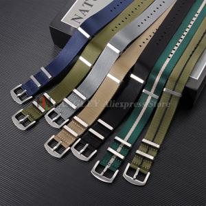 프리미엄 편안한 부드러운 나일론 시계 팔찌 20mm 22mm 남성용 여성용 스포츠 시계 밴드 교체 시계 액세서리