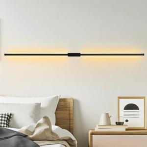 실내 LED 긴 벽 램프 북유럽 스타일 긴 LED 벽 조명 홈 인테리어 침실 거실 소파 배경