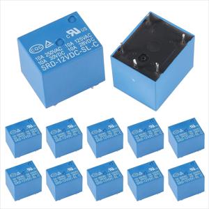5Pcs SL-C 시리즈 전자기 릴레이, 5핀, 10A, 5V/12V/24V 코일 전압, 배터리/레이저 없음, 산업용 전기 부품