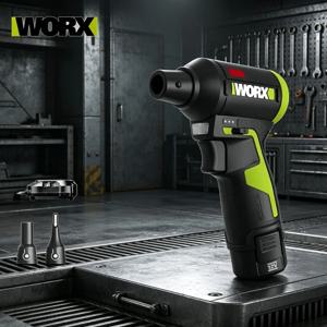WORX WU094 12V 무단 속도 조절 에어 블로워 ESD 안전 브러시리스 사이클론 먼지 제거 블로워 제트 터보 팬 무선 청소 도구