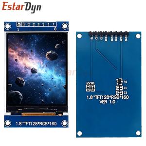 Estardyn 1.8인치 128X160 컬러 TFT LCD 스크린 SPI 인터페이스 ST7735S 디스플레이 모듈(마이크로컨트롤러 개발 보드용)