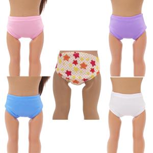 18 인치 미국 인형 액세서리 속옷 스타 솔리드 컬러 인형 속옷 43cm 아기 새로 태어난 & OG, 러시아 소녀 인형 장난감