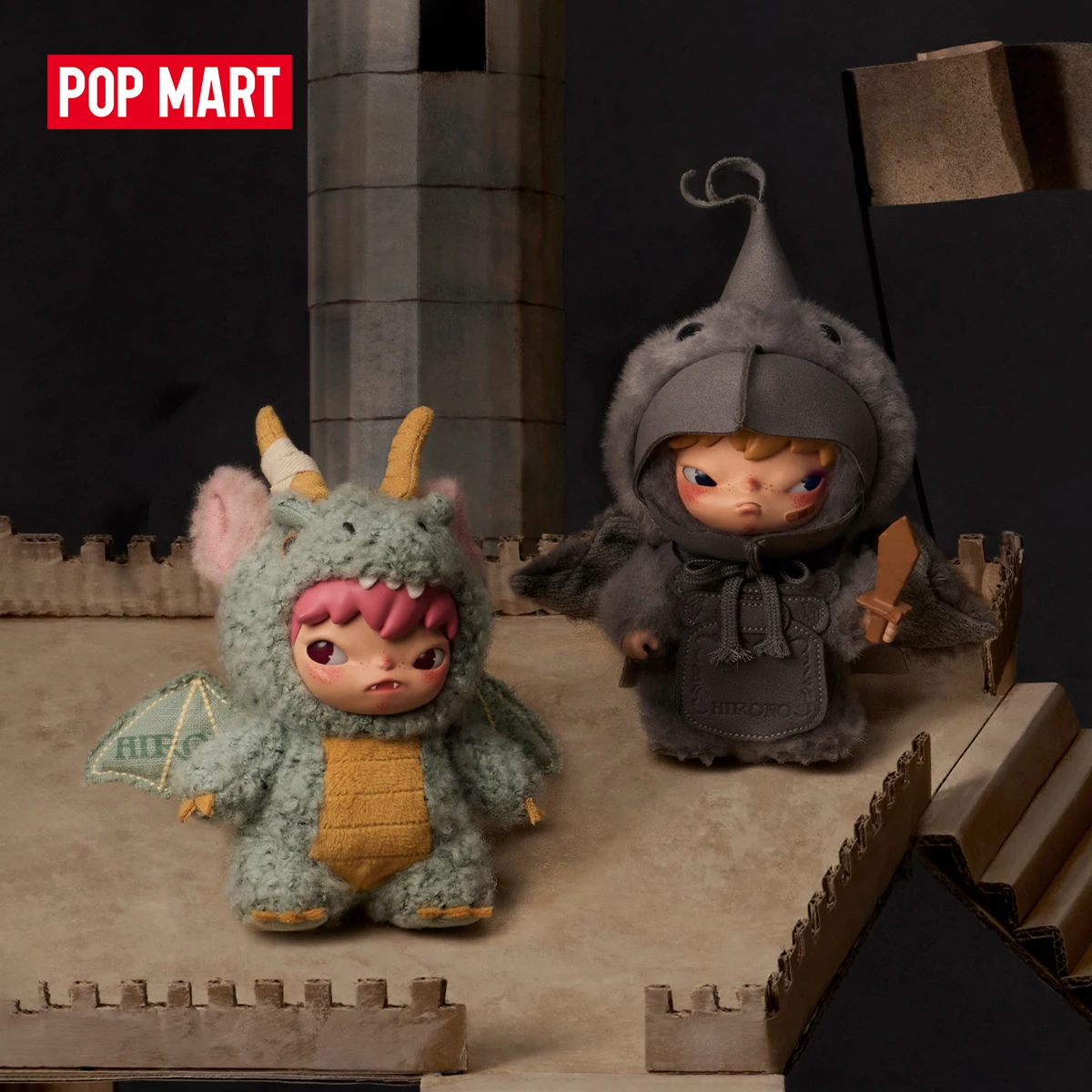 【EU EXCLD】POP MART 히로노 미스트워커 시리즈 - 봉제인형 펜던트 1/6개 POPMART 블라인드박스 귀여운 장난감 미스터리 박스