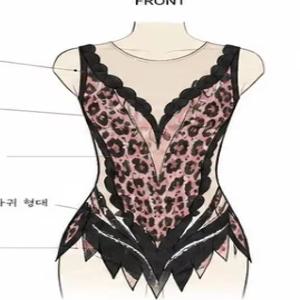 무늬가 있는 체조복 - 여성/여아용. 아이스 스케이팅 댄스 파티 의상. 팀에 맞게 맞춤 설정할 수 있습니다. 사이즈는 맞춤 제작 가능합니다.
