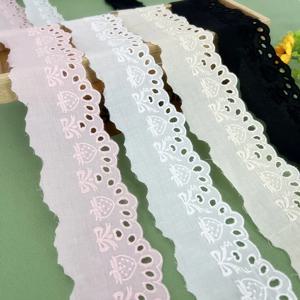 3 야드 폭 6 cm 다양한 색상 코튼 레이스 액세서리 DIY 자수 스커트 의류 장식 액세서리