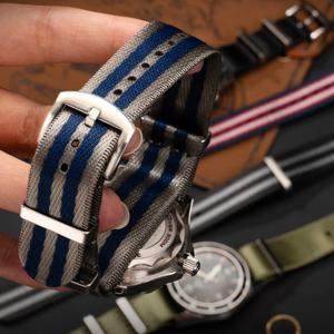 고품질 나일론 시계 밴드 유니버설 NATO 20mm 22mm 시계 스트랩 오메가 롤렉스 튜더 해밀턴 세이코 용 육군 스포츠 손목 밴드