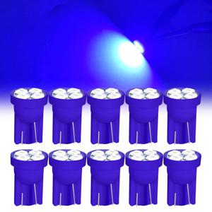 10개/세트 자동차 라이트 T10 4SMD 1210 고휘도 LED 칩 블루 LED 라이트 자동차 독서등 플러그 앤 플레이 장수명