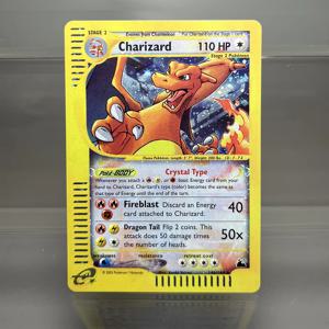 PKM 카드 Charizard Steelix Celebi 단일 호일 카드 Magneton Gengar 클래식 게임 컬렉션 카드 PTCG 프록시 카드