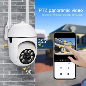 4K PTZ WiFi IP 카메라 야외 AI 인간 추적 CCTV 오디오 홈 보안 감시 카메라
