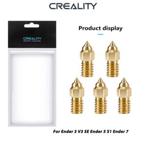 Creality Ender 3 V3 SE 노즐 0.2/0.4/0.6/0.8/1mm 고속 황동 노즐 핫 엔드 압출기 노즐 3D 프린터 액세서리
