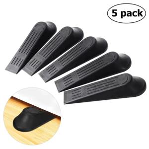 5pcs 세트 플라스틱 도어 스톱 스토퍼 미끄럼 방지베이스 웨지 모양 도어 블록 웨지 내구성 버퍼 헤비 듀티 도어 스토퍼