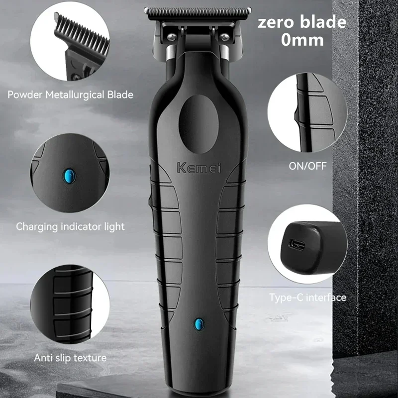 Kemei KM-2299 USB 고속 충전 클리퍼 바버 머신 1200MA 충전식 무선 헤어 트리머 Kemei 전기 헤어 클리퍼