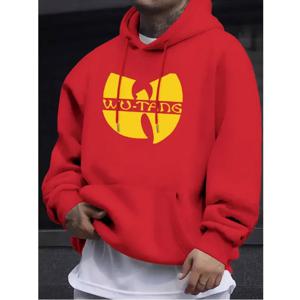 힙합 Années 90 Wu Clan T-tangs 후드티 남성 여성 캐주얼 가을 겨울 빈티지 후드 플리스 긴 소매 후드 티셔츠