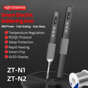 ZT-N2 96W 스마트 납땜 인두 멀티미터 – 온도 조절 가능, 휴대폰/PCB 및 DIY 프로젝트용 OLED