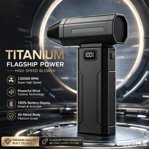 130000RPM 고속 터보 제트 팬 충전식 전기 에어 더스터 압축 공기 블로워 먼지 눈 제거용 스크린 디스플레이