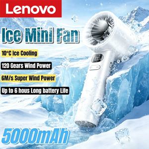 5000mAh 휴대용 미니 선풍기, 전기 핸드 팬, 아이스 컴프레스, 고속 냉각, USB 충전식, 휴대용 LED 디스플레이 팬, 2026년 신제품