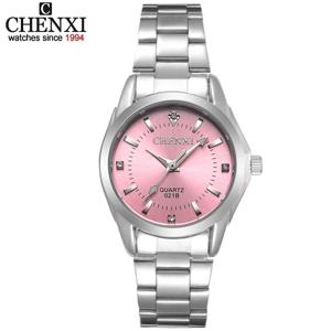 6 색 CHENXI 브랜드 시계 럭셔리 여성 캐주얼 시계 방수 시계 여성 패션 드레스 라인 석 손목 시계 CX021B