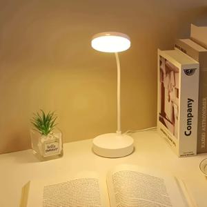 LED 눈 보호 책상 램프, 3단계 조절 가능한 디밍, 백색광과 따뜻한 빛 간 전환 가능 -USB 야간 조명