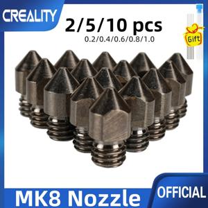 2/5/10PCS MK8 경화 강철 노즐 0.2 0.4 0.6 0.8 1.0mm M6 스레드 1.75MM 필라멘트 3D 프린터 Hotend CR10 Ender3