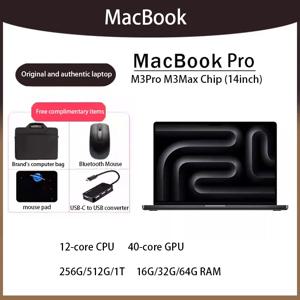 2023 맥북 프로 M3Pro M3Max 14인치 12코어 CPU 40코어 GPU 256G/512G/1T/2T 16G/32G/64G RAM.