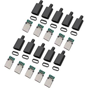 5/10세트 USB 3.1 타입 C 커넥터 수 플러그 DIY 솔더 와이어 USB C 수 어댑터 케이블 DIY 데이터 라인 인터페이스 수 소켓