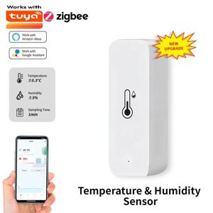 Tuya Zigbee 온도 습도 센서 지원 환경 모니터링을 위한 Google Home Alexa와 호환되는 스마트 홈 장치