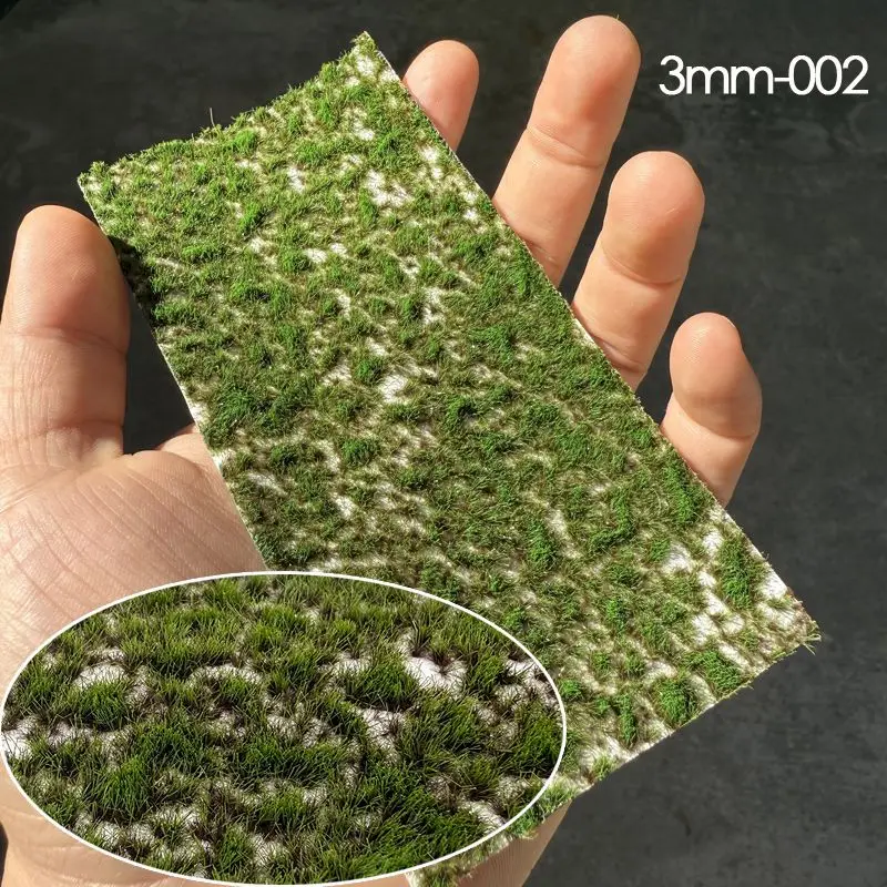 높이 3MM 미니어처 인공 습지 이끼 잔디 클러스터 터프 DIY 미니어처 풍경 모델 제작/철도/군사/정원 디오라마
