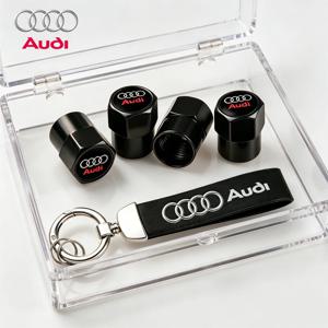 녹 방지 자동차 타이어 밸브 스템 캡 스웨이드 키체인 (아우디 S라인 A3 A1 A4 A6 B8 A5 B7 C7 A7 A8 B9 B6 C6 R 자동차 휠 액세서리)