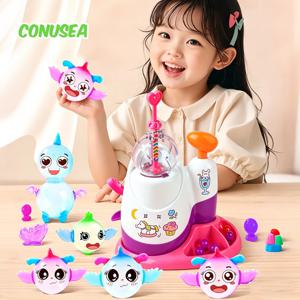 어린이 DIY 공예 키트 게임 DIY 스티키 풍선 만들기 키트 버블 풍선 장난감 세트 풍선 펌프 기계 안티 스트레스 장난감 남아 여아용