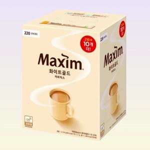 동서 맥심 화이트골드 커피믹스 (210T+10T) x 1통