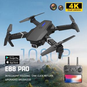 휴대용 E88 PRO 드론 접이식 프레임 전문 컨트롤러 장거리 FPV 항공기 광학 흐름 포지셔닝 미니 드론