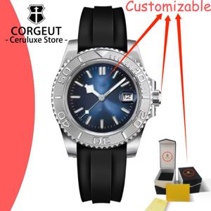 커스텀 남성용 기계식 시계 40mm 최고급 브랜드 명품 오토매틱 시계 스테인리스 스틸 100m 방수 시계 남성 시계 레로즈 옴브레