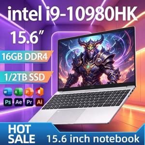 인텔 코어 i9 10980HK 15.6인치 게이밍 노트북 8코어 16스레드 2.4~5.3GHz 32GB 램 2TB SSD 지문인식 WiFi6 4K 울트라북 프로 맥스 플러스