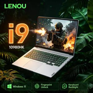 15.6인치 FHD 울트라 슬림 노트북 LENOU 인텔 i9-10980, 32GB 램 2TB SSD, 윈도우 11 휴대용 노트북 (게임, 가정, 학습, 사무용)
