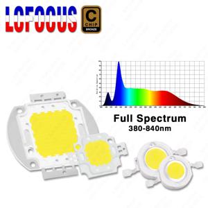 1W 3W 5W 10W 20W 30W 50W 100W 성장 LED 빛 칩 COB CRI RA 90 전체 스펙트럼 380-840nm 실내 식물 야채 수족관 빛 성장 빛