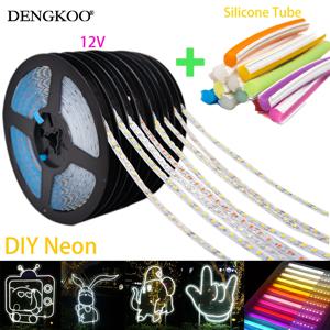 DC12V 1m-10m DIY 네온 별도의 실리콘 네온 스트립 6mm 8mm 12mm S Bendable 새로 유연한 Led 테이프 LED 네온 사인 방수 IP67