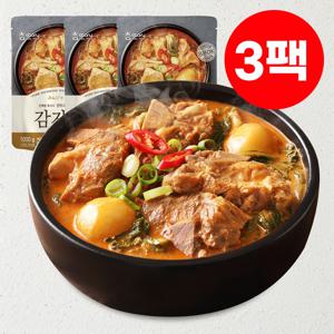 [감자탕 1위] 황금비율 비법양념 참스토리 감자탕 1kg(2인분)x 3팩