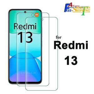 Redmi 13 4G Xiaomi 화면 보호기 강화 유리 크리스탈 운모 9H 보호 HD 투명 투명 안티 스크래치