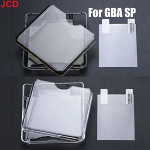 Gameboy Advance SP GBA SP 게임 콘솔 크리스탈 커버 케이스 화면 보호 필름 용 투명 보호 커버 케이스 쉘 하우징